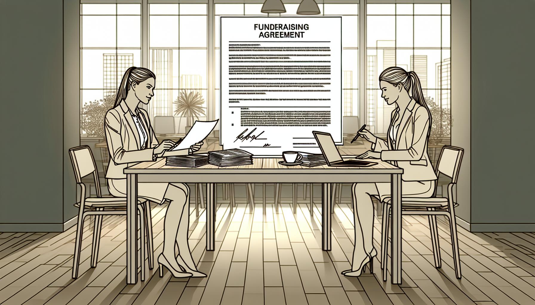 Easy Fundraising Agreement Template for Money Paid Upfront